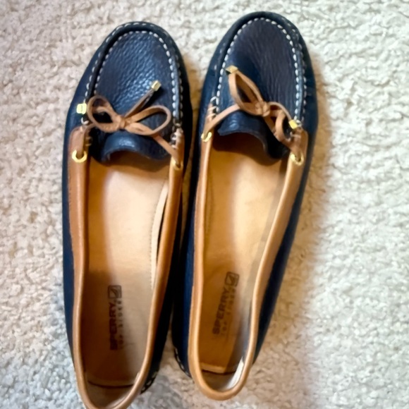 Sperry Shoes - Sperry Women's Navy and Tan Moccasins